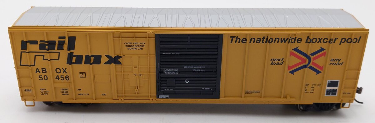 Athearn ATH26729 HO Scale Railbox (ABOX) 50' FMC Combination Door Boxcar #50456 LN/Box