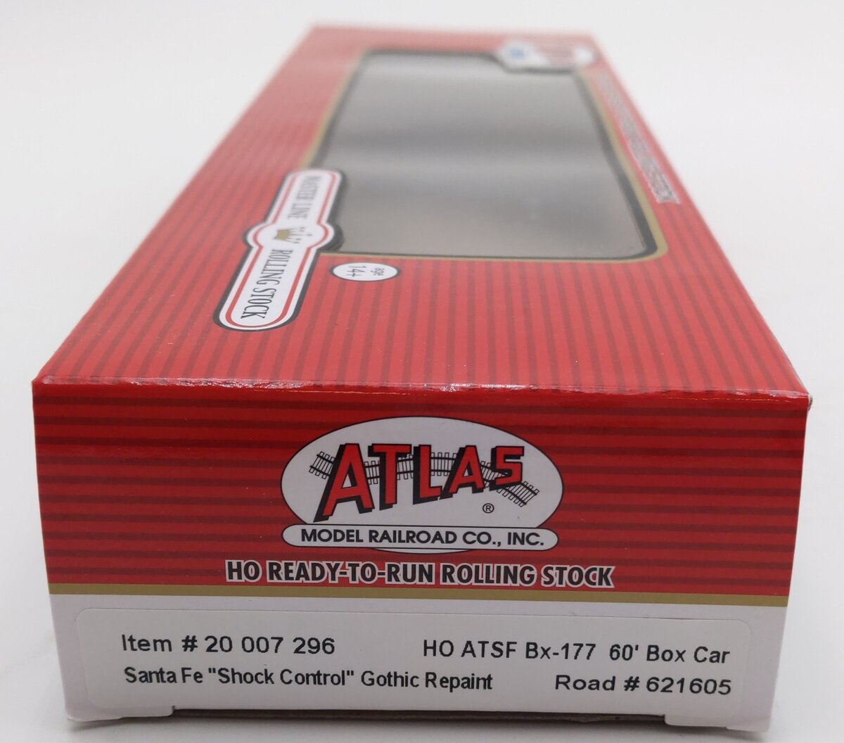 Atlas 20007296 HO Santa Fe "Shock Control" Gothic Repaint BX-177 Boxcar #621605 LN/Box