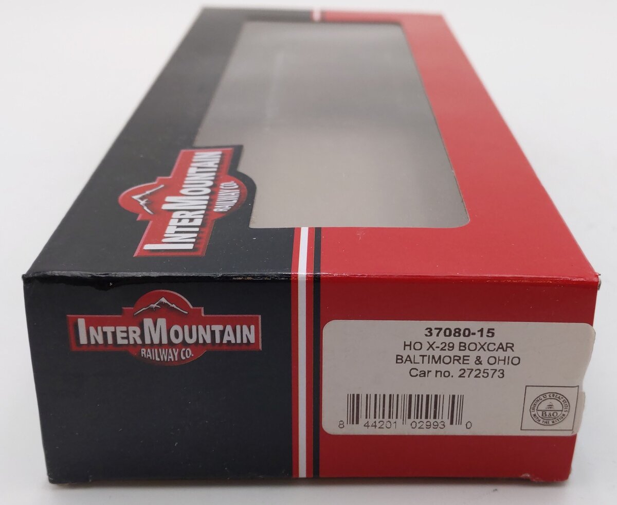 InterMountain 37080-15 HO Scale Baltimore & Ohio X-29 Boxcar #272573 EX/Box
