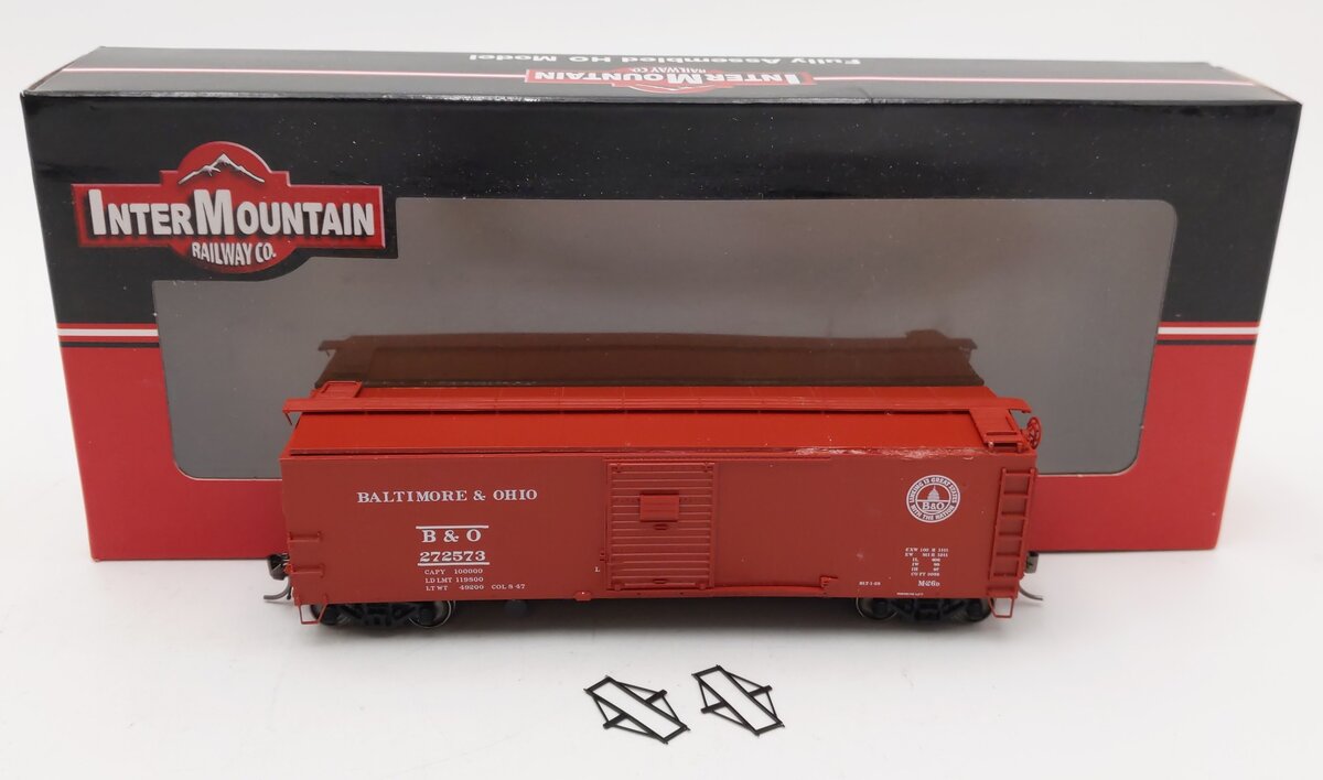 InterMountain 37080-15 HO Scale Baltimore & Ohio X-29 Boxcar #272573 EX/Box
