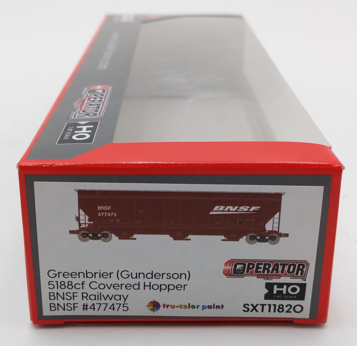 Scale Trains SXT11820 HO Scale BNSF Greenbrier 5188cf Covered Hopper #477475 LN/Box