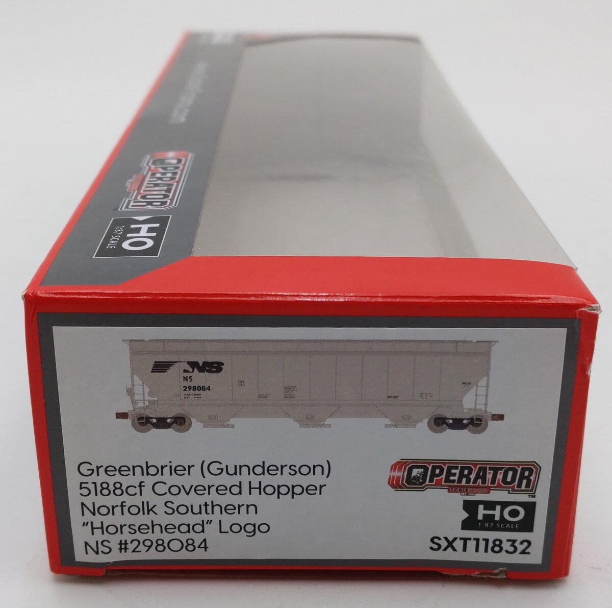 Scale Trains SXT11832 HO Scale Norfolk Southern Covered Hopper #298084 LN/Box