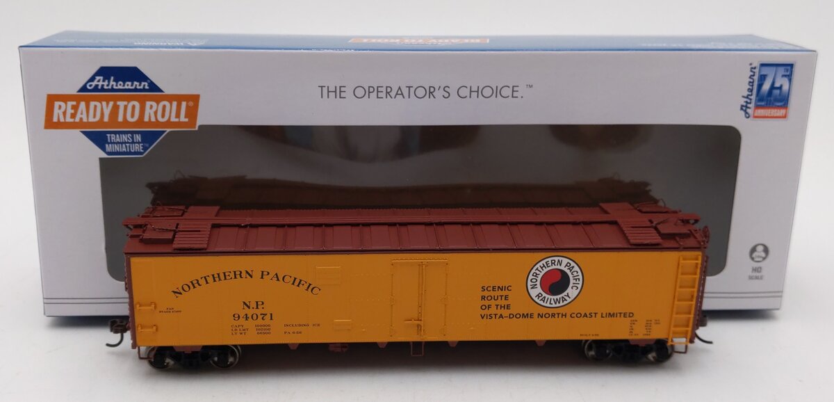 Athearn ATH97946 HO Scale Northern Pacific 50' Ice Bunker Reefer #94071 LN/Box
