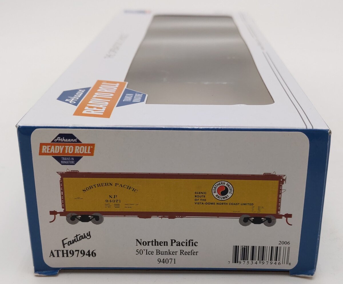 Athearn ATH97946 HO Scale Northern Pacific 50' Ice Bunker Reefer #94071 LN/Box