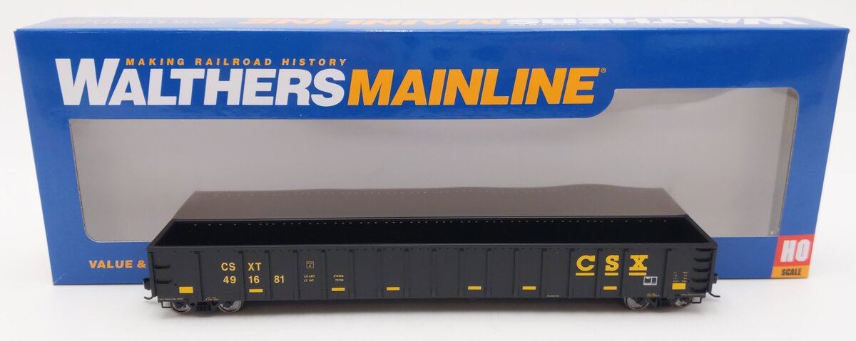 Walthers 910-6465 HO CSX 68' Railgon Gondola Ready To Run #491681 LN/Box