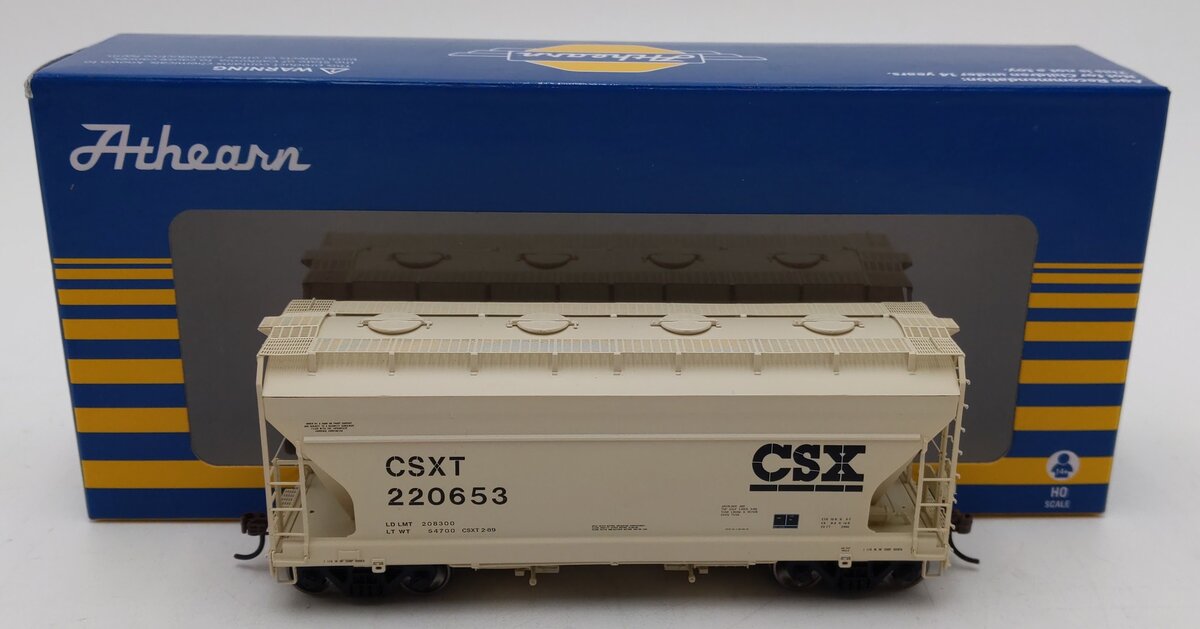 Athearn ATH81054 HO Scale CSX ACF 2970 2-Bay Hopper #220653 LN/Box