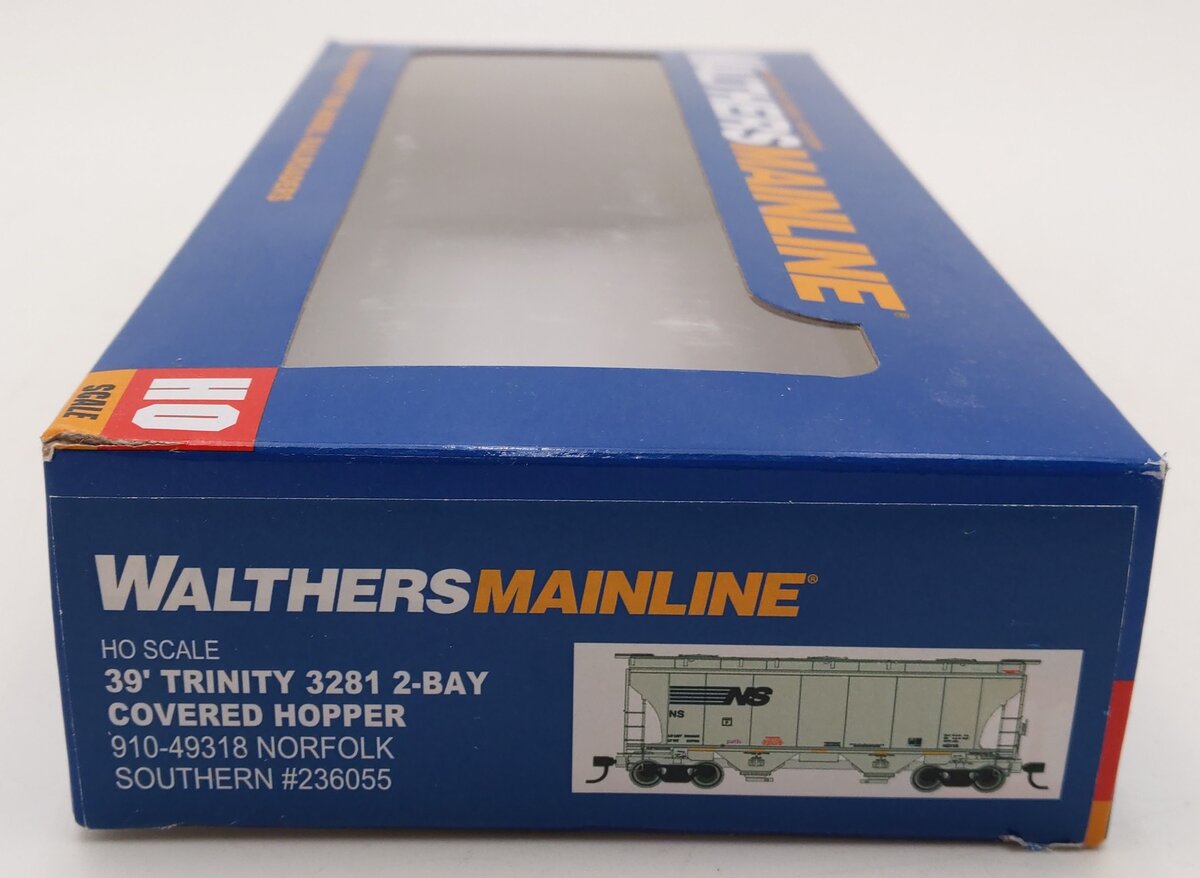 Walthers 910-49318 HO Scale Norfolk Southern 39' Trinity 2-Bay Hopper #236055 LN/Box