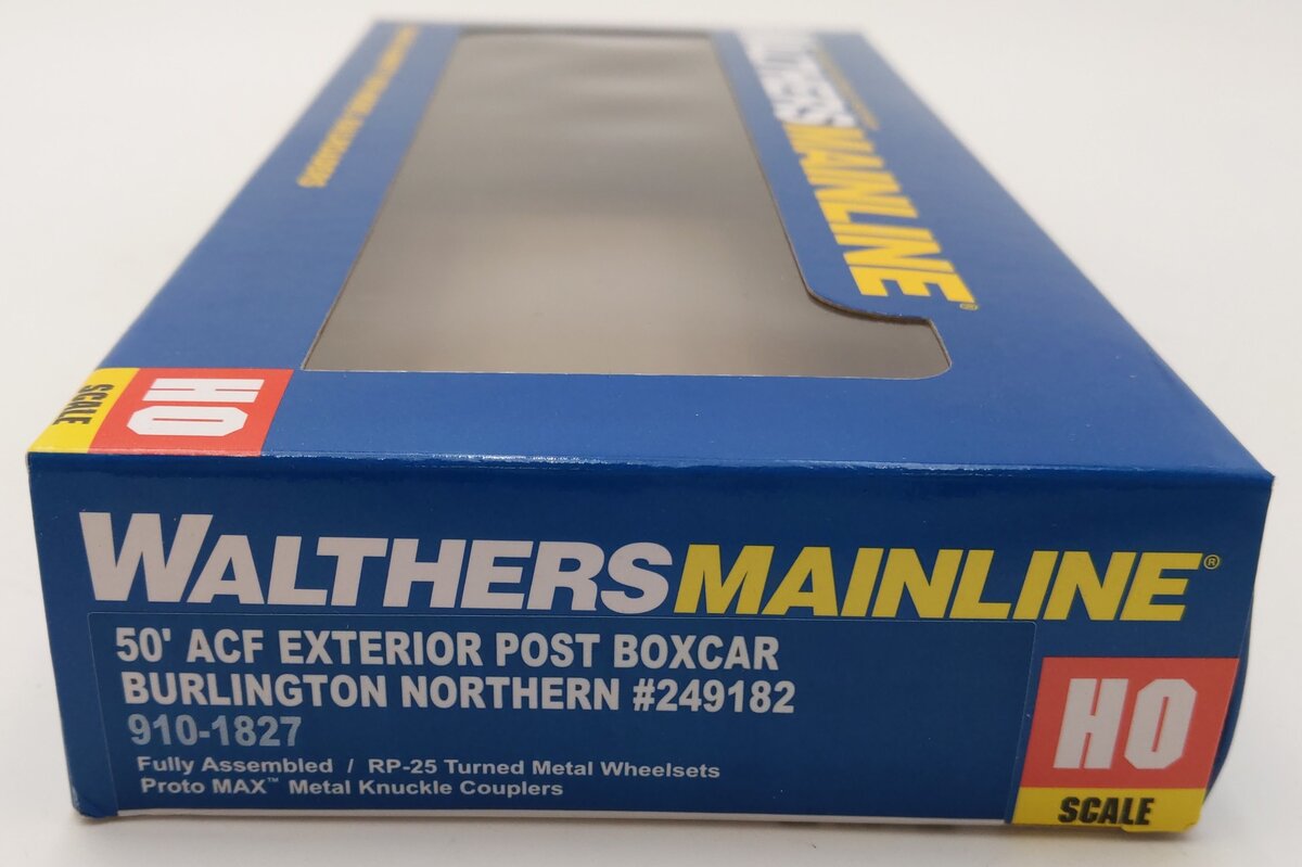 Walthers 910-1827 HO Scale Burlington Northern 50' ACF Exterior Boxcar #249182 LN/Box