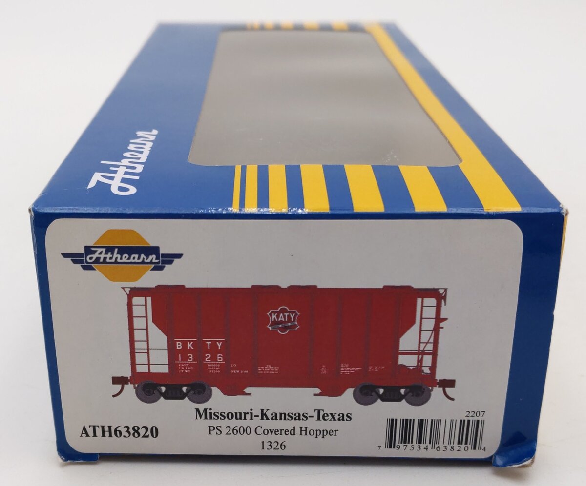 Athearn ATH63820 HO Scale Missouri-Kansas-Texas PS 2600 Covered Hopper #1326 LN/Box