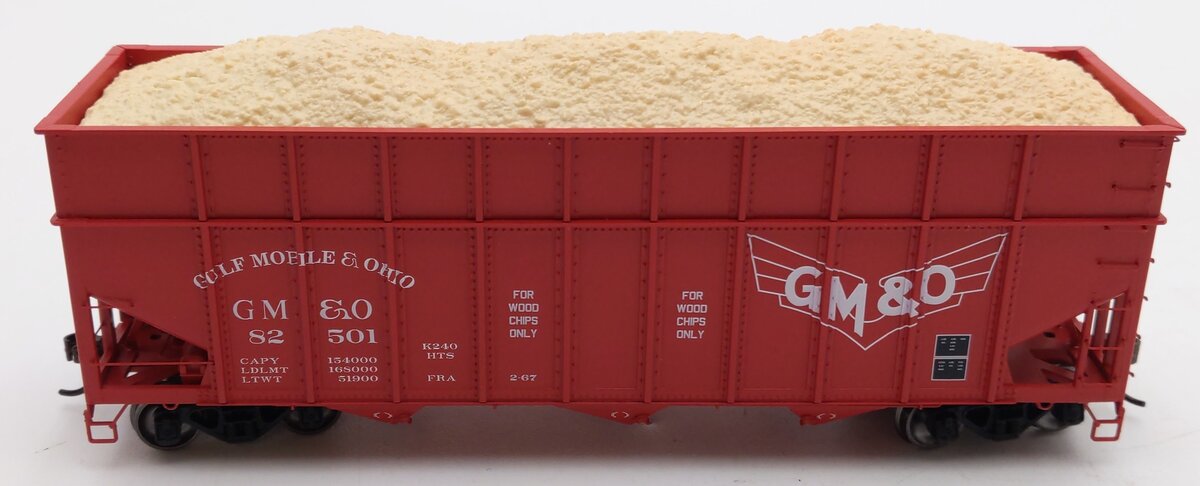 Athearn ATH-1275 HO Scale GMO 40' 3-Bay Ribbed-Side Open Hopper #82501 LN/Box