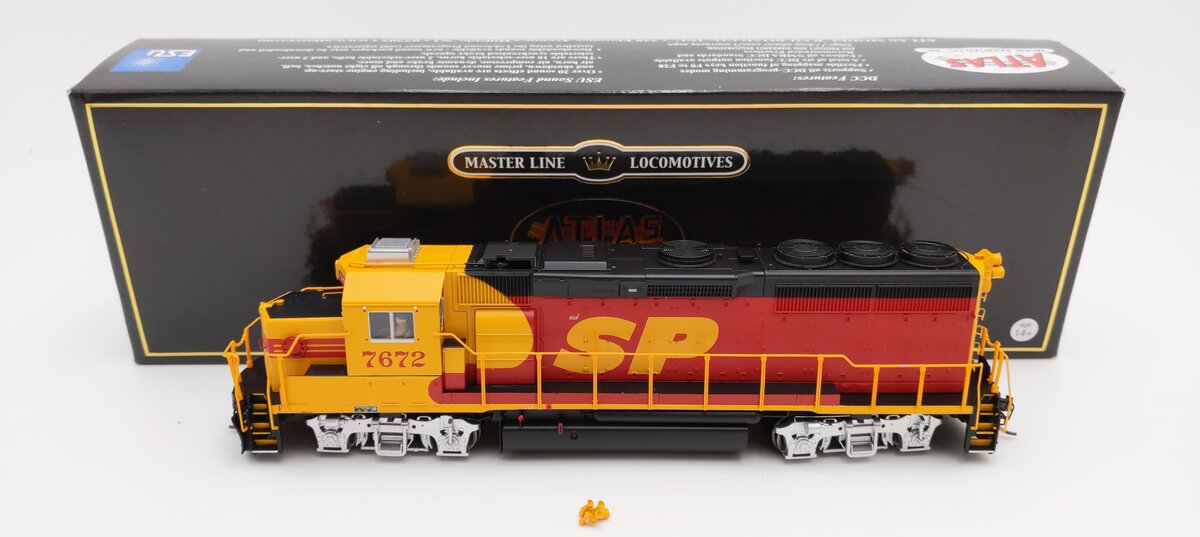 Atlas 10004247 HO Southern Pacific Gold GP40-2 Diesel Locomotive #7672 VG/Box