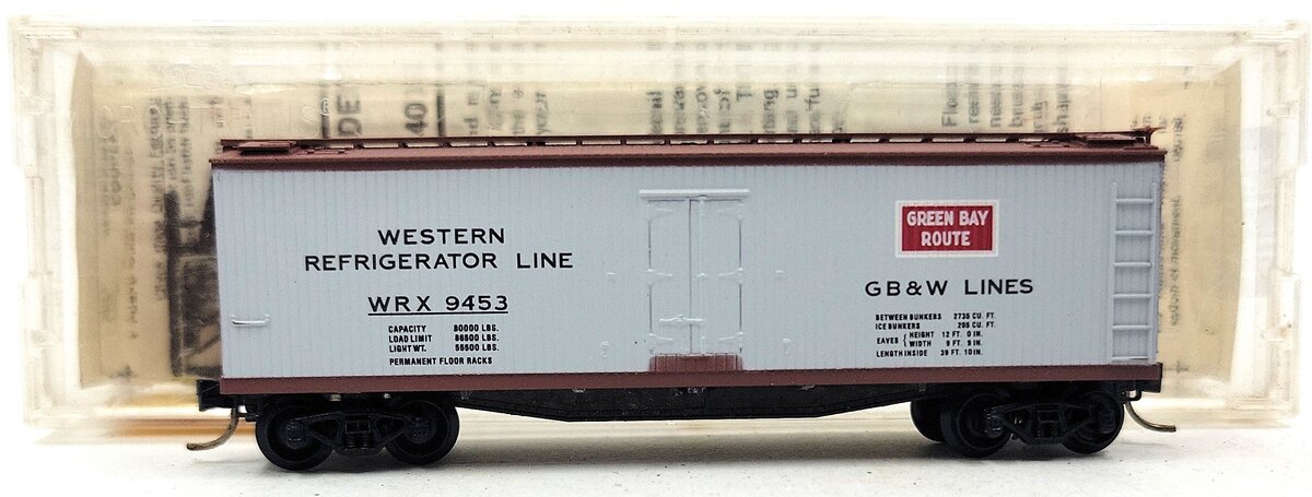 Micro-Trains 04900320 N Western Refrigerator Line 40' Wood Reefer #9453 LN/Box