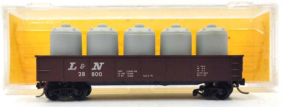 Atlas 3501 N Scale Louisville & Nashville 42' Gondola #28800 EX/Box
