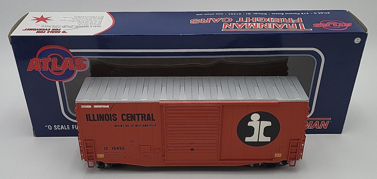 Atlas 2001952-1 O Scale Illinois Central Boxcar #15455 2-Rail LN/Box