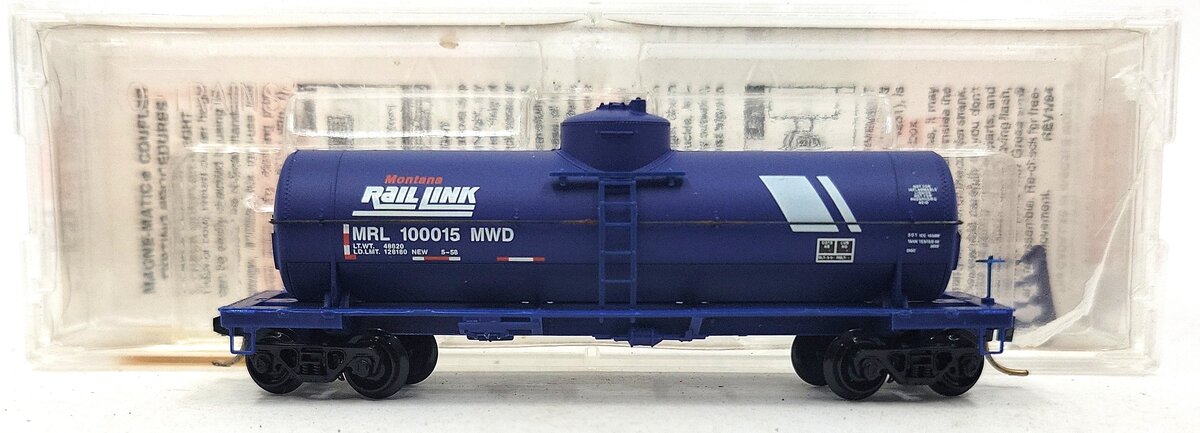 Micro-Trains 06500390 N Montana Rail Link 39' Single Dome Tank Car #100015 EX/Box