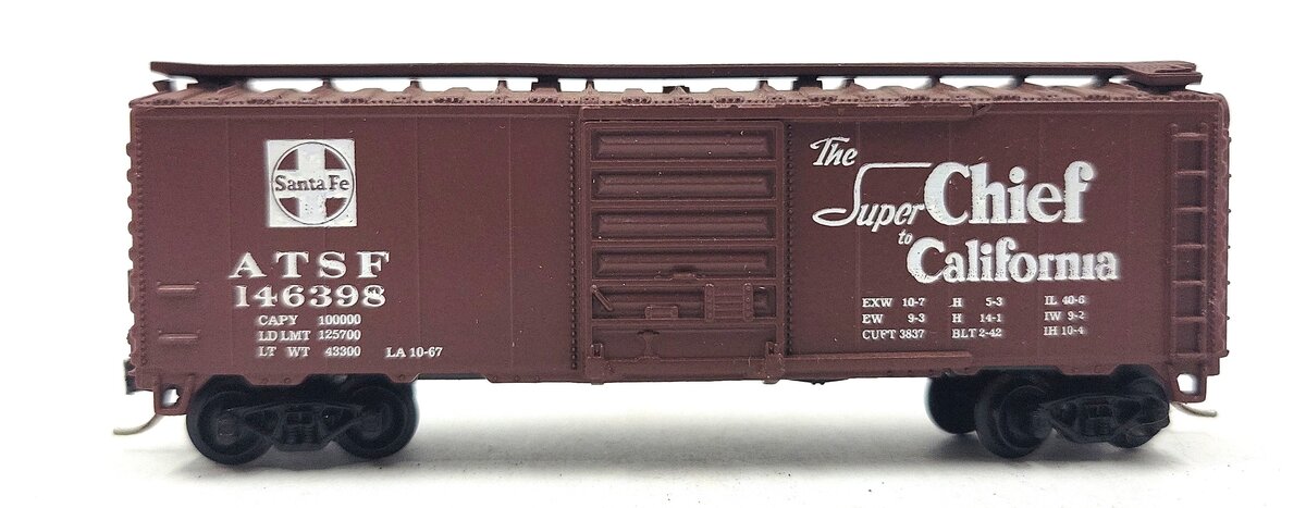 Atlas 3419 N Santa Fe Map Box Car #146398 LN/Box