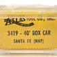 Atlas 3419 N Santa Fe Map Box Car #146398 LN/Box