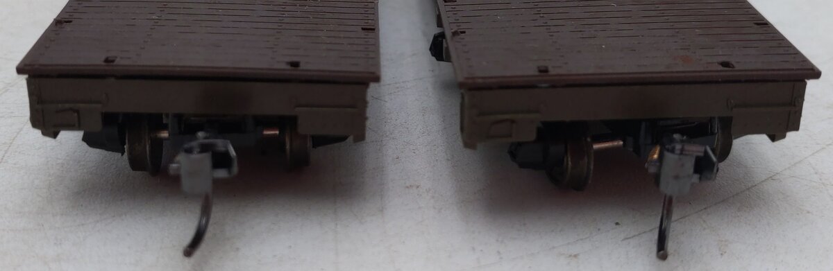 Roco 49011 HO 50' Heavy Duty Flat Cars U.S. Army #756 (Pair of 2) EX/Box