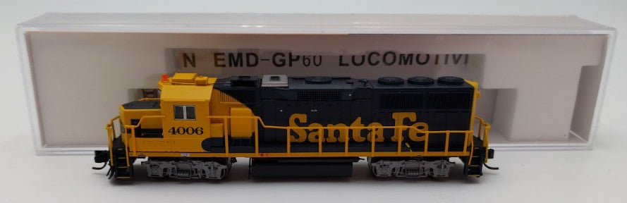 Fox Valley Models 70702 N Scale Santa Fe EMD GP60 Diesel Locomotive #4006 w DCC EX/Box
