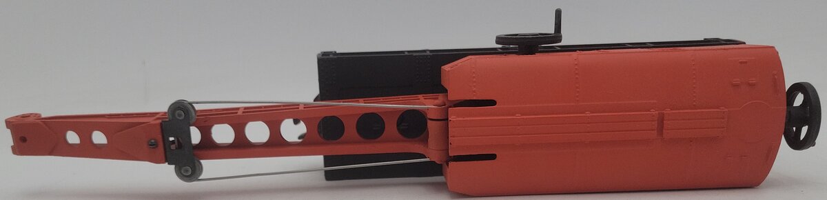 O Gauge Custom Painted Amtrack Crane Car #527