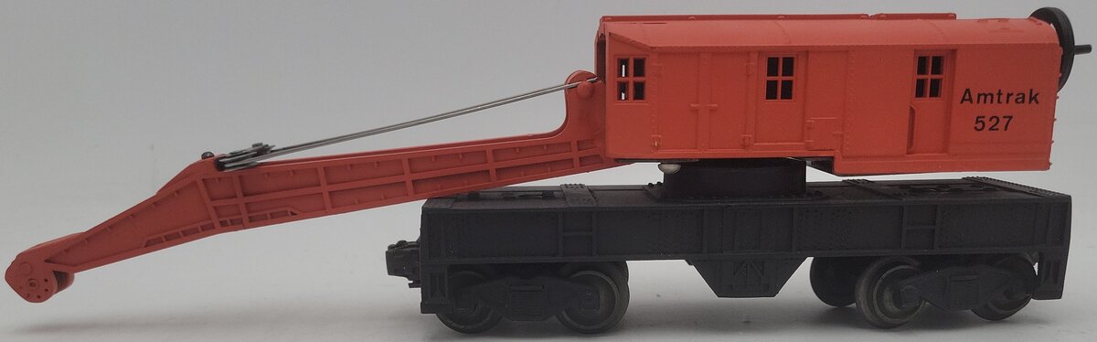 O Gauge Custom Painted Amtrack Crane Car #527
