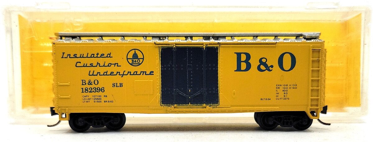 Atlas 3319 N Scale Baltimore & Ohio 40' Standard Boxcar #182396 LN/Box