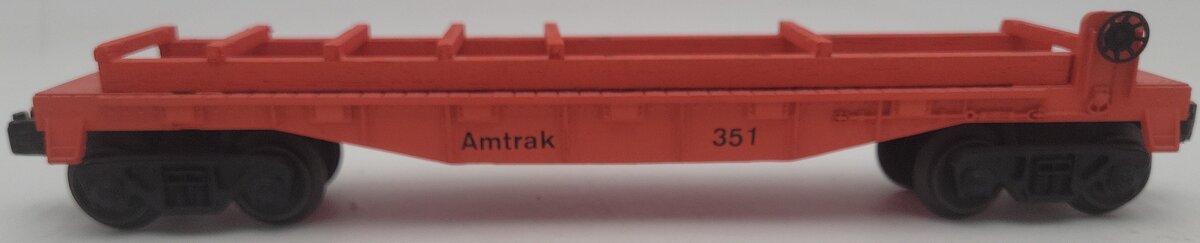 O Gauge Custom Painted Amtrak Flatcar #351
