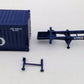 Athearn 92130 HO Scale P&O 20' Container W/P&O Chassis & Freightliner Tractor #2 VG/Box