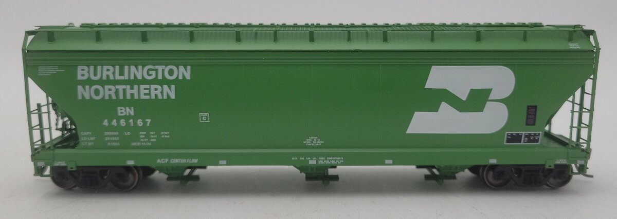 InterMountain 47001-34 HO Scale Burlington Northern 3-Bay Hopper Car #446167 LN/Box