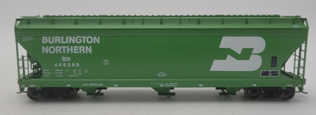 InterMountain 47001-36 HO Scale Burlington Northern 3-Bay Hopper Car #446289 LN/Box