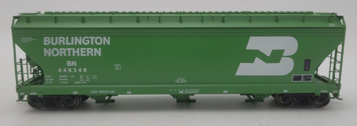 InterMountain 47001-37 HO Scale Burlington Northern 3-Bay Hopper Car #446348 LN/Box
