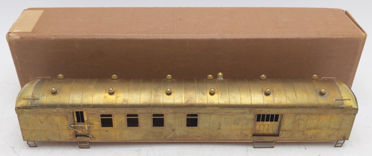 Ken Kidder 213 HO Brass Harriman 60 Foot Baggage Car Shell and Frame VG/Box