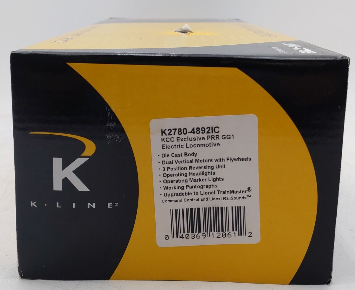 K-Line K2780-4892 O Gauge Pennsylvania GG-1 Electric Locomotive #4892 EX/Box