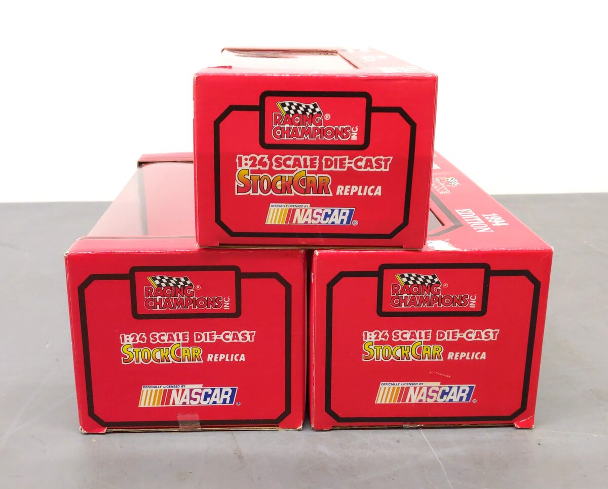Racing Champions 1:24 Diecast Assorted NASCAR Racing Cars [3] EX