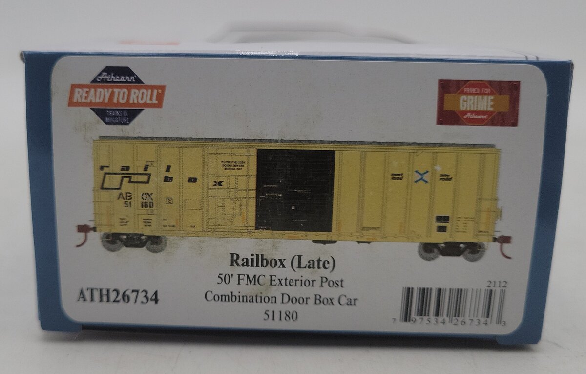 Athearn 26734 HO ABOX 50' FMC Combo Door Box Ready-To-Run #51180 LN/Box
