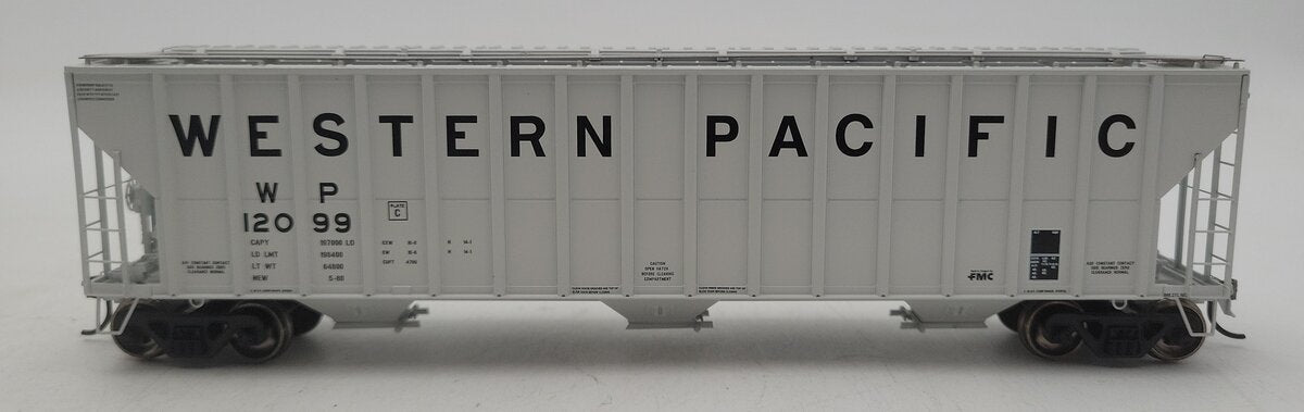 Athearn 81576 HO Scale Western Pacific FMC 4700 Covered Hopper Car #12099 LN/Box