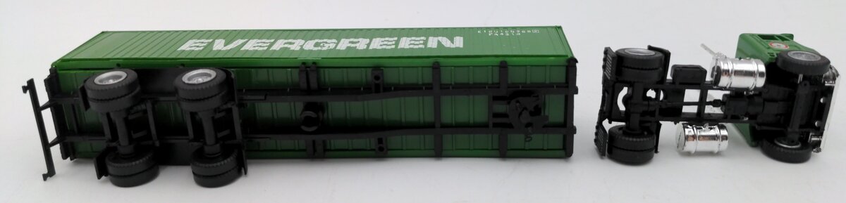 Con-Cor 0004-000102 HO Evergreen Truck with 40' Container Trailer EX/Box