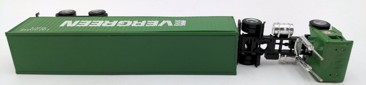 Con-Cor 0004-000102 HO Evergreen Truck with 40' Container Trailer EX/Box