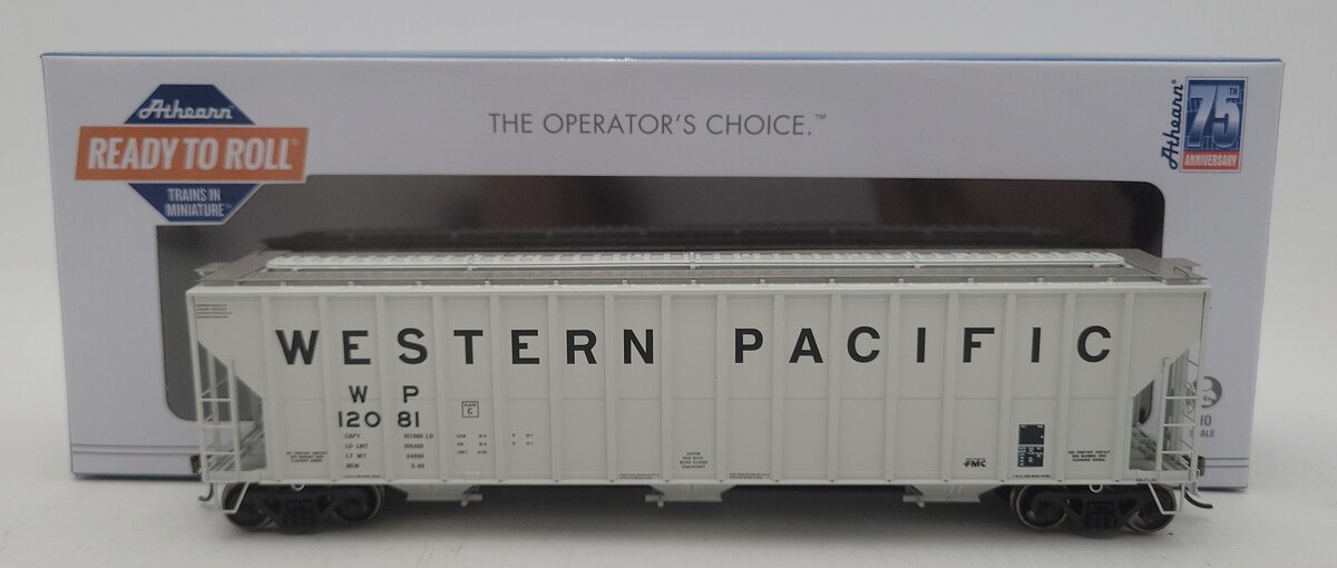 Athearn 81575 HO Scale Western Pacific FMC 4700 Covered Hopper #12081 LN/Box