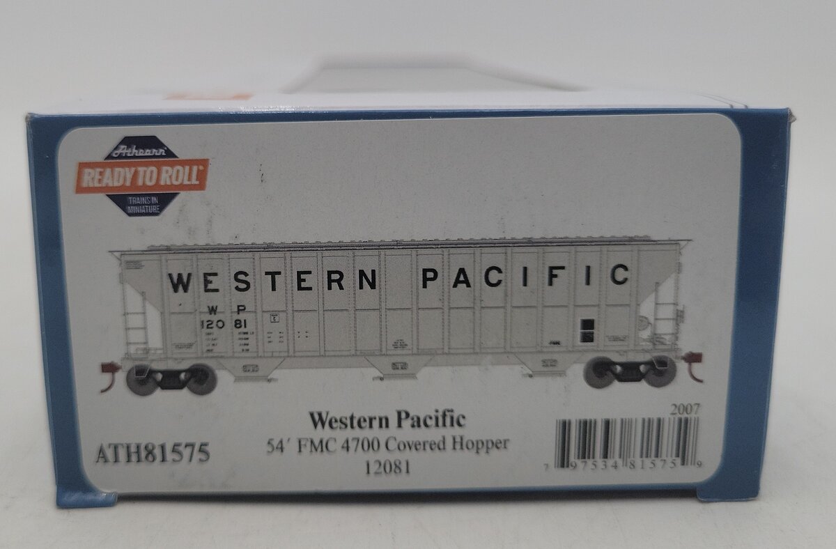 Athearn 81575 HO Scale Western Pacific FMC 4700 Covered Hopper #12081 LN/Box