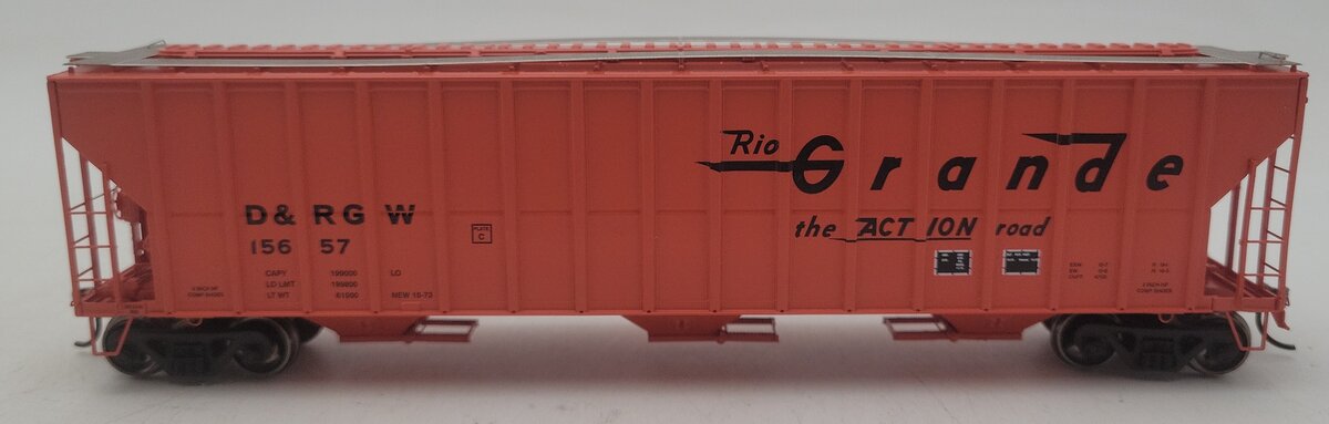 Athearn 81755 HO Denver & Rio Grande Western FMC 4700 Covered Hopper Car #15657 EX/Box