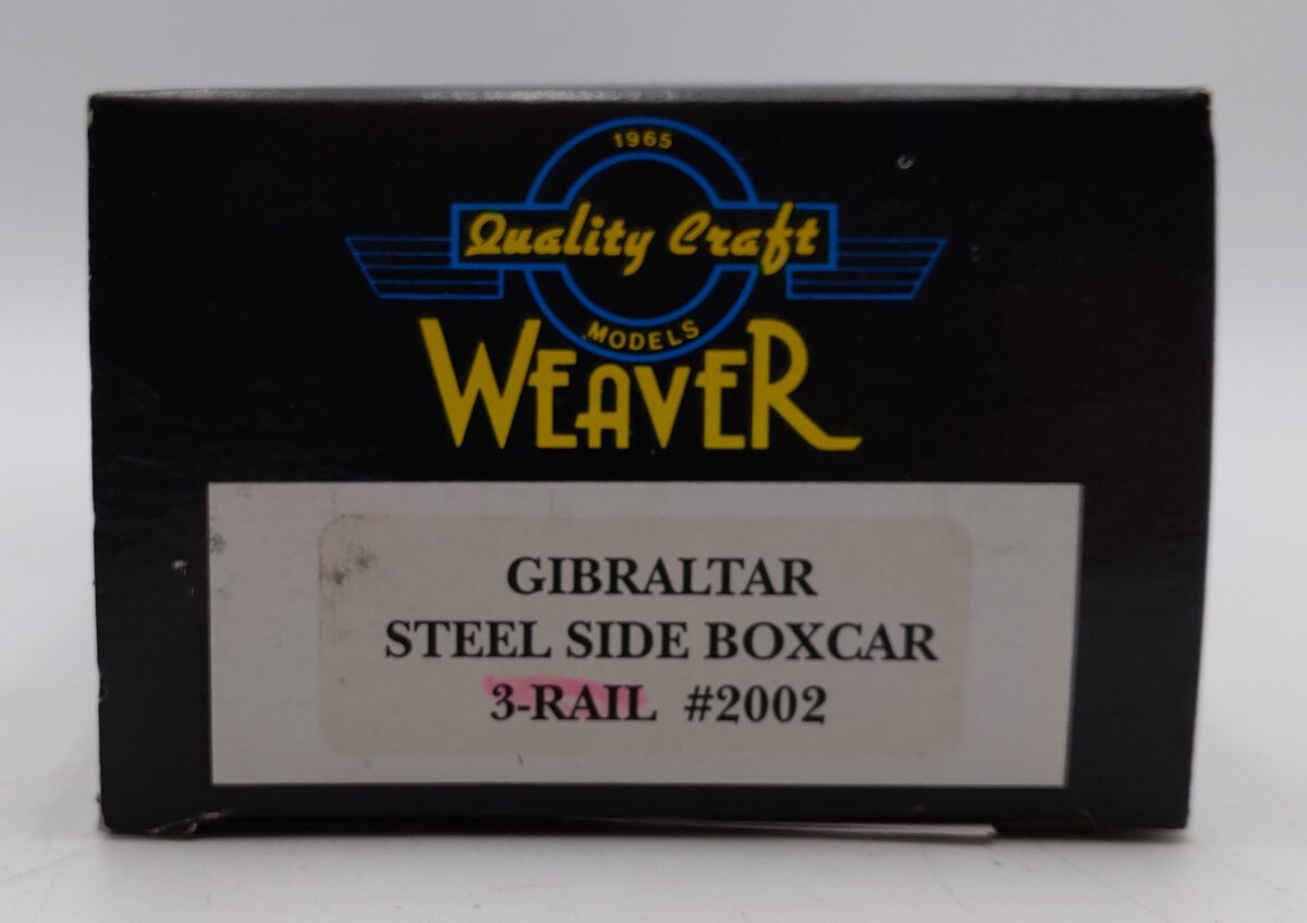 Weaver O Gauge Gibraltar Steel Side Boxcar #2002 LN/Box
