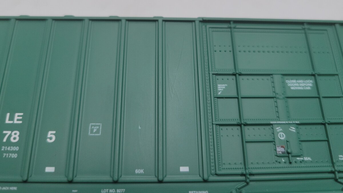 Athearn 1517 HO Scale Coe Rail 50' Hi-Cube Ribbed-Side PD Box Car #119785 EX/Box