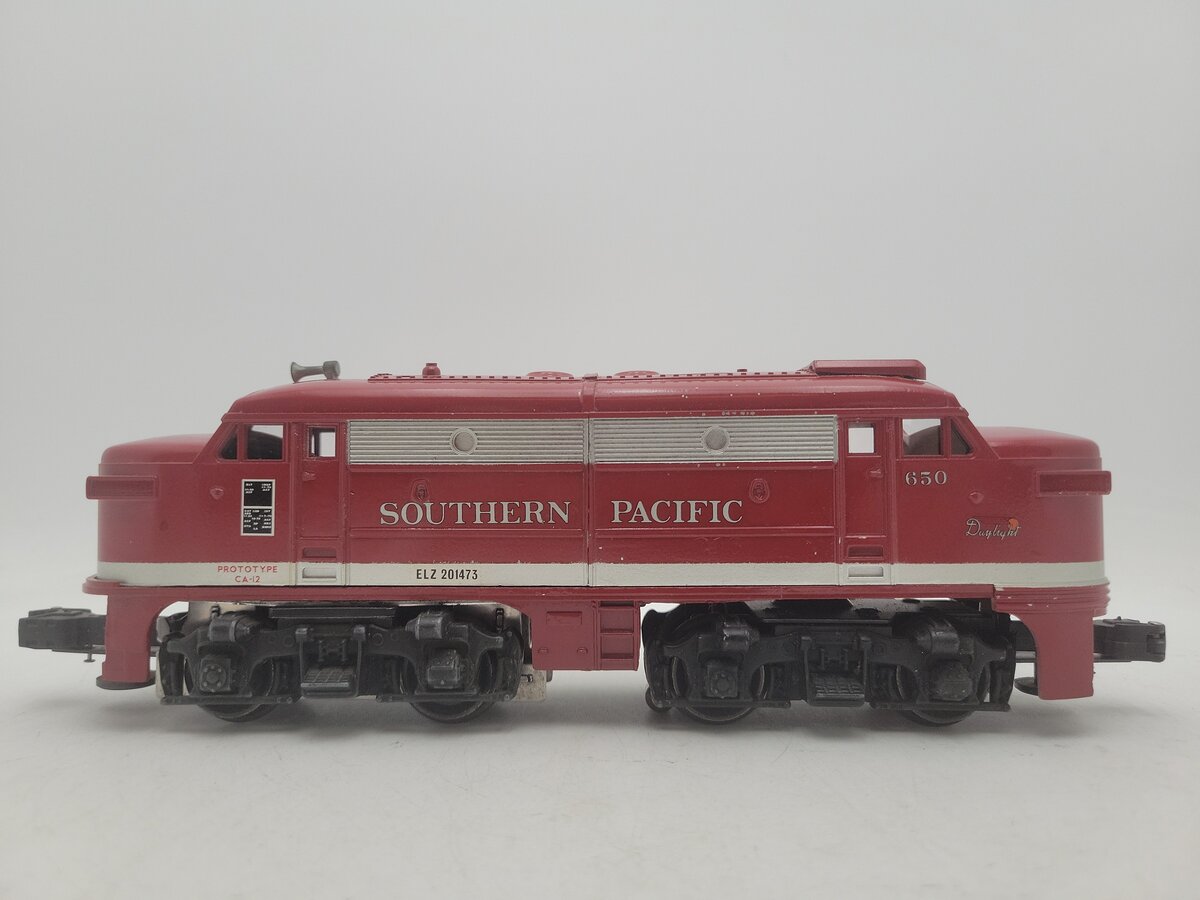 O Gauge CUSTOM Southern Pacific Diesel Locomotive #650