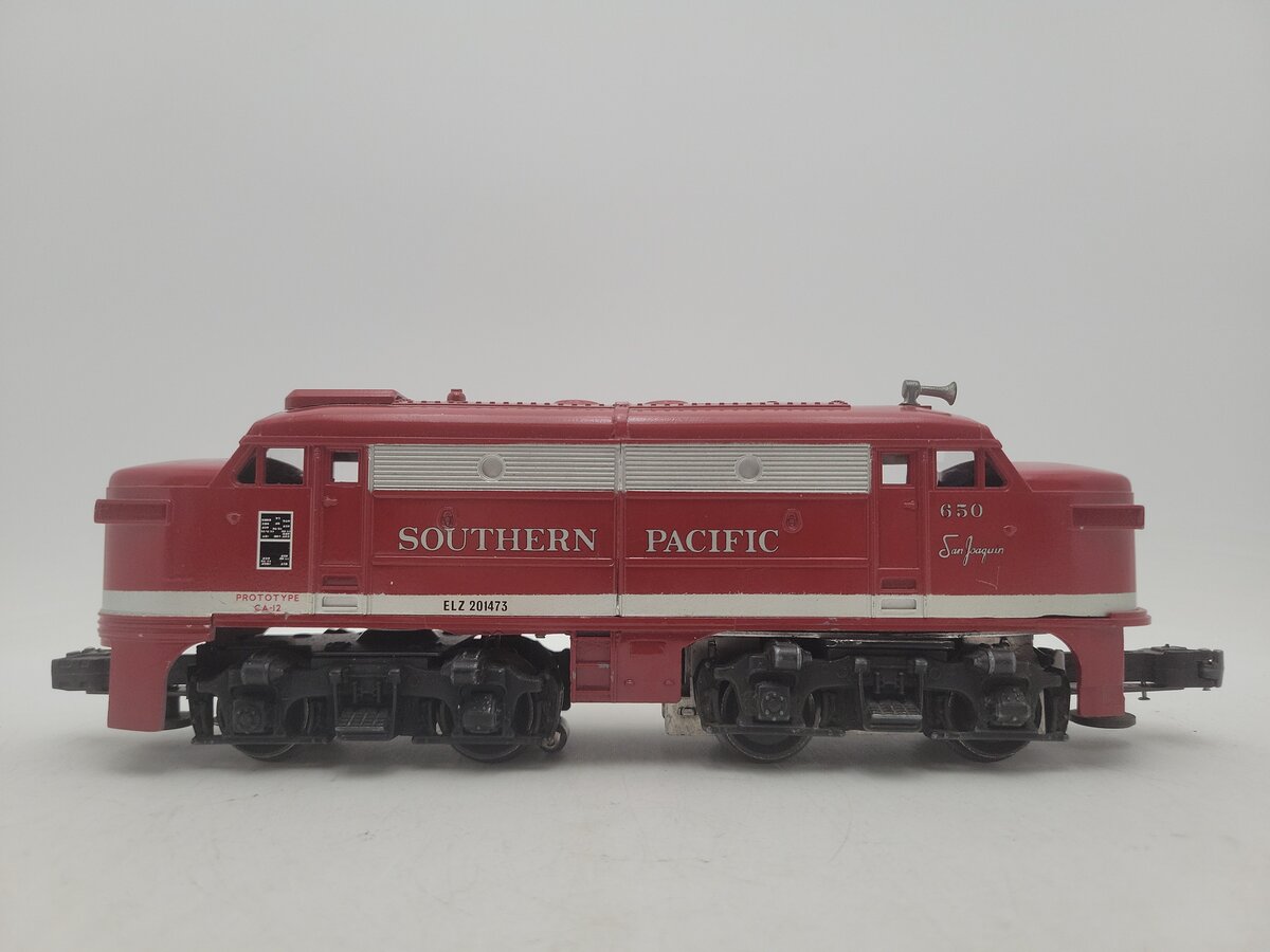 O Gauge CUSTOM Southern Pacific Diesel Locomotive #650