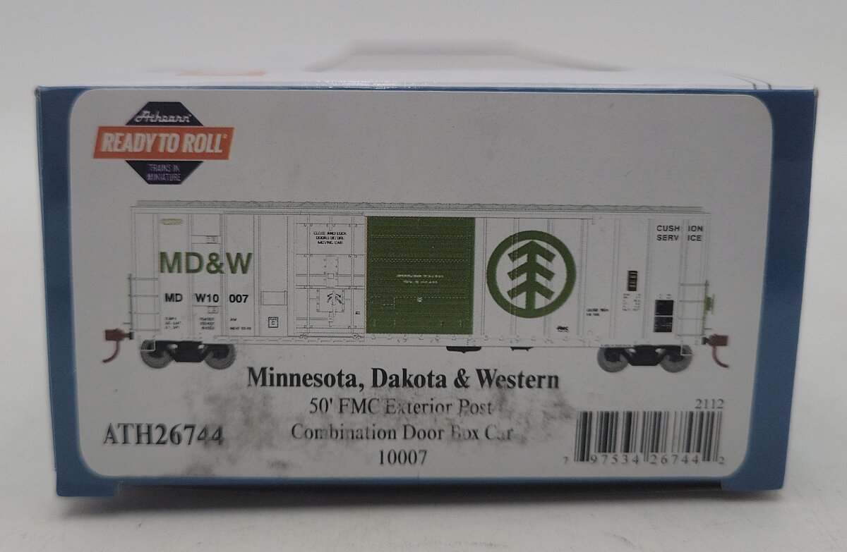 Athearn 26744 HO MDW 50' FMC Combo Door Box Ready-To-Run #10007 LN/Box