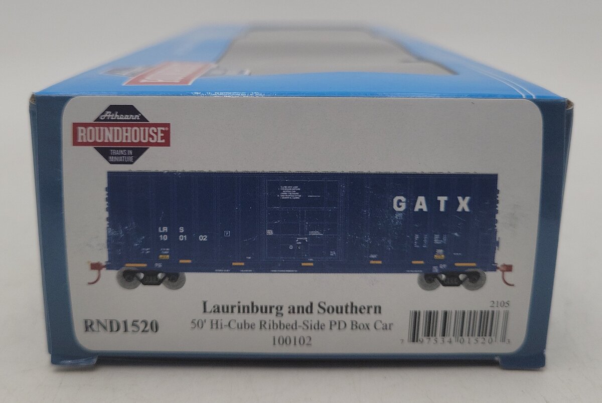 Athearn RND1520 HO Scale GATX '50 Hi-Cube Ribbed-Side PD Boxcar #100102 LN/Box