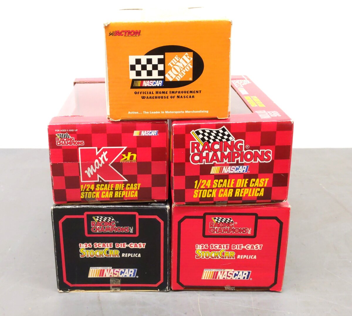 Racing Champions 1:24 Diecast Assorted NASCAR Racing Cars [5] EX