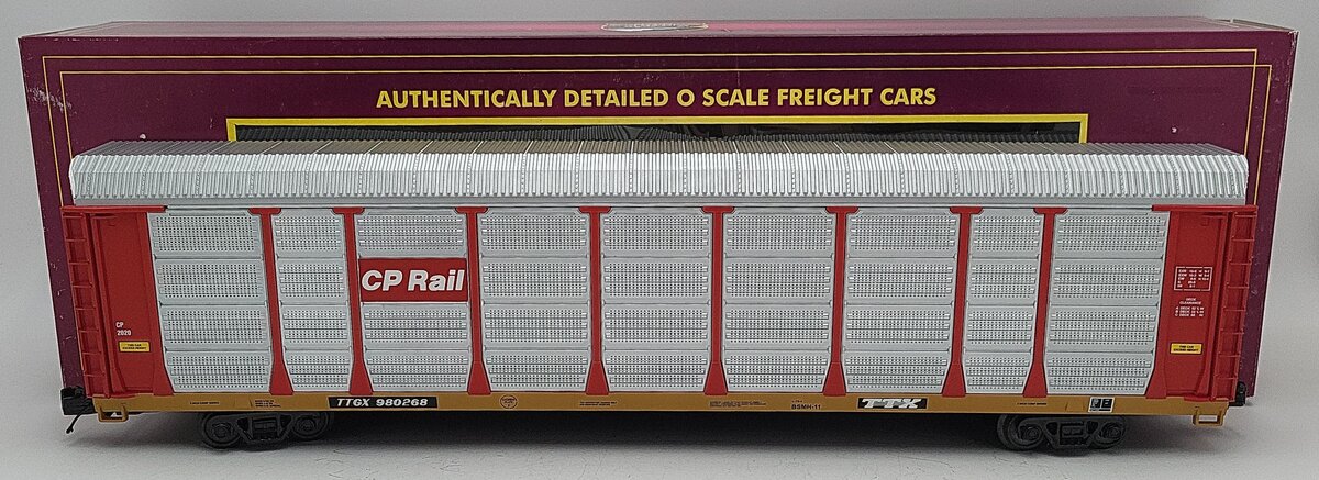MTH 20-90561C O CP Rail Corrugated Auto Carrier #980268 LN/Box