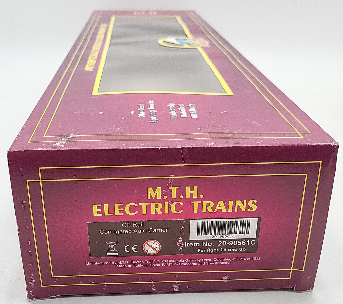 MTH 20-90561C O CP Rail Corrugated Auto Carrier #980268 LN/Box